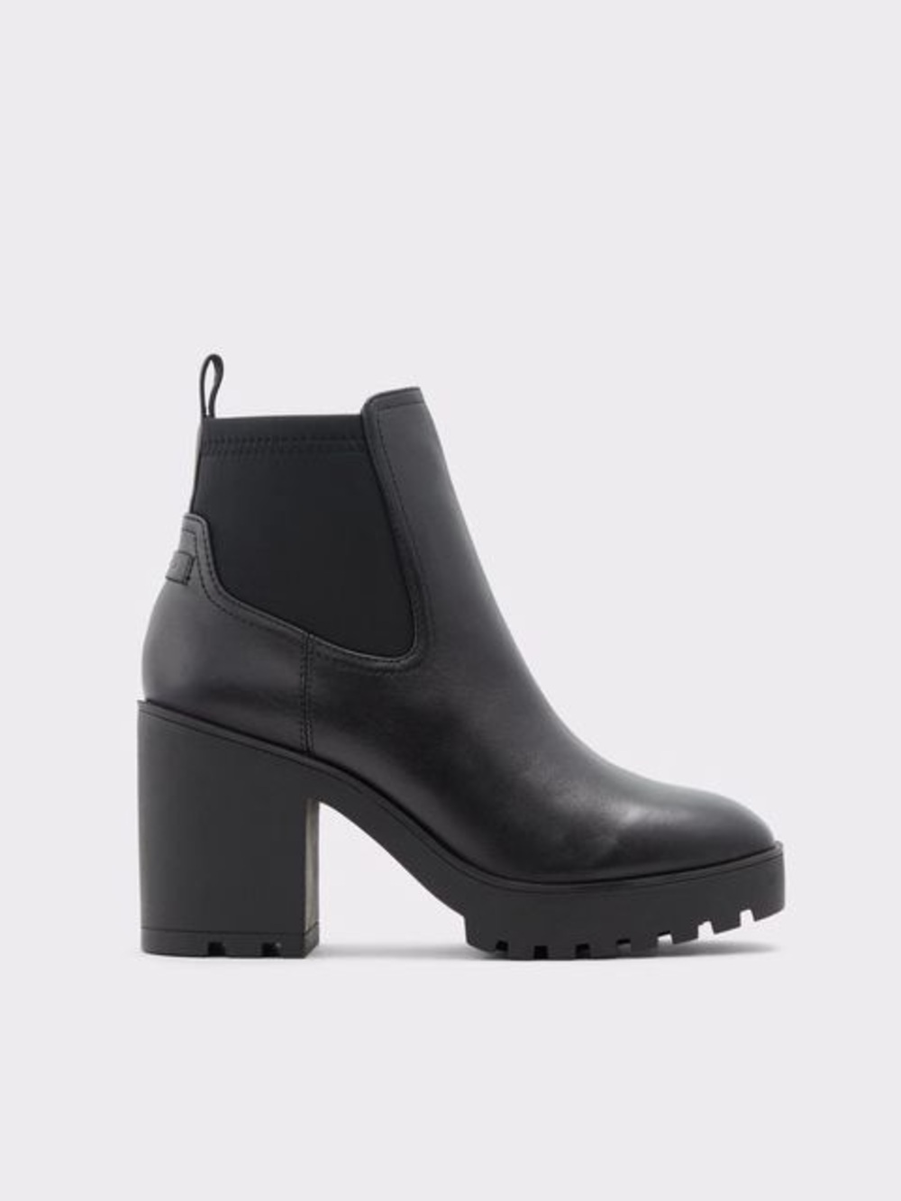 Aldo Black Chelsea Platform Ankle Boots - Women's